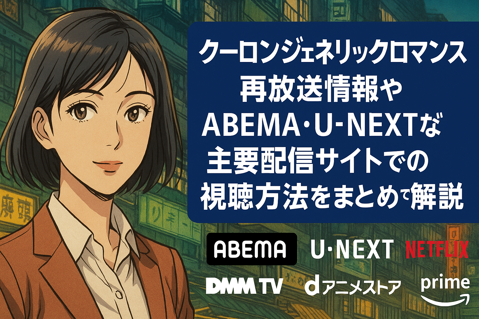 九龍ジェネリックロマンス再放送＆配信サイトまとめ【無料視聴方法あり】