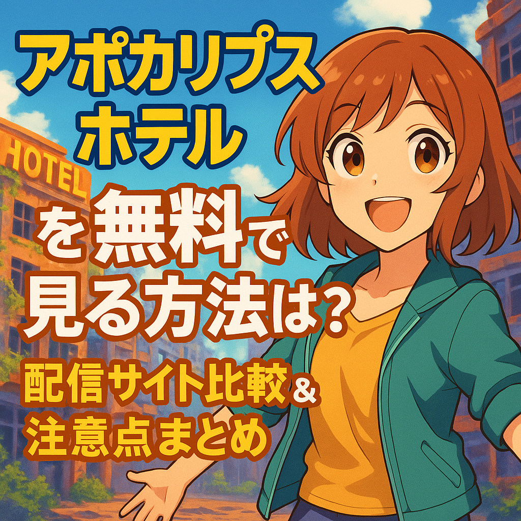 『アポカリプスホテル』を無料で見る方法！公式配信サイトと注意点を徹底解説
