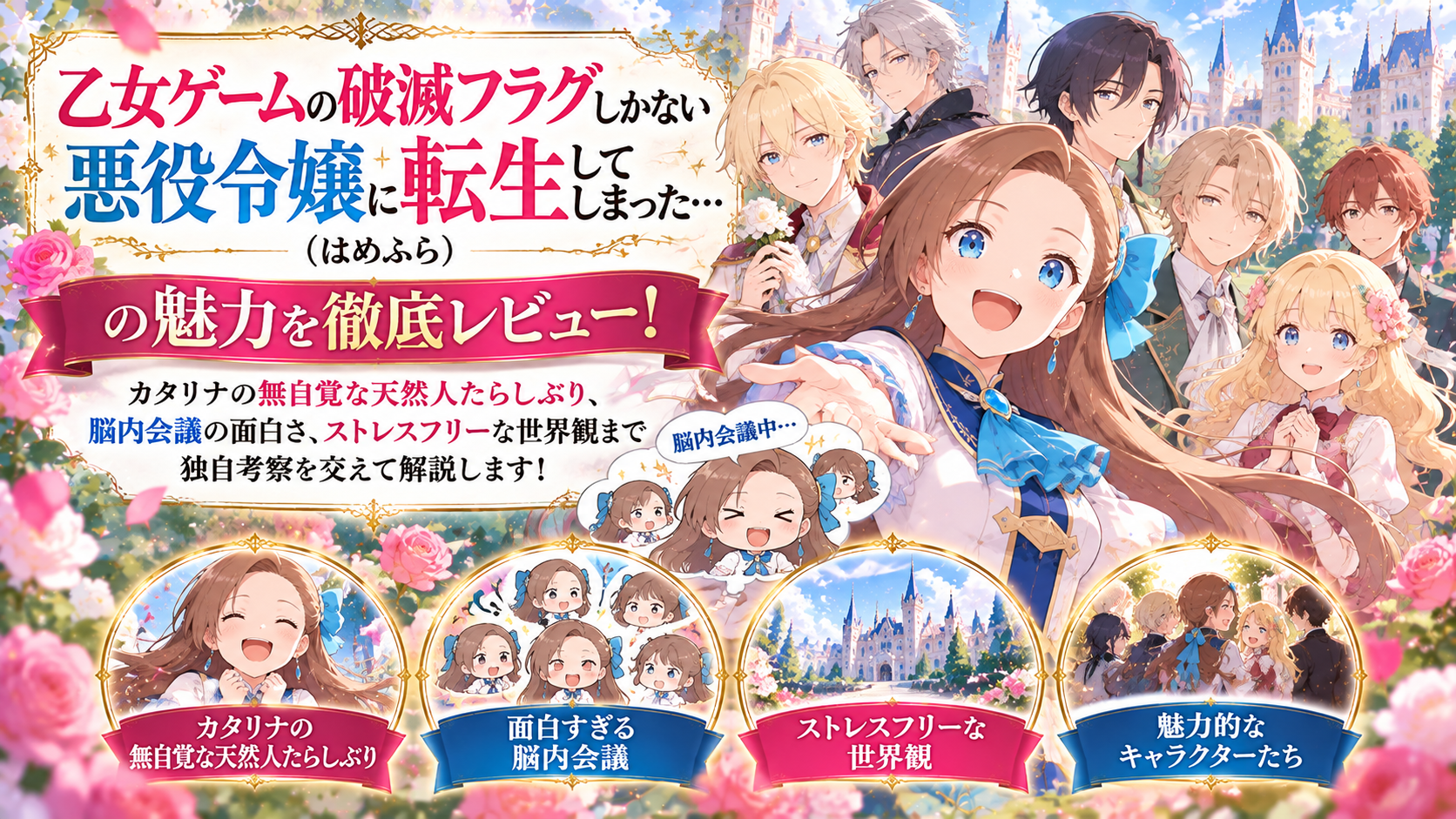 『乙女ゲームの破滅フラグしかない悪役令嬢に転生してしまった…』感想＆魅力解説！はめふらの見どころをレビュー
